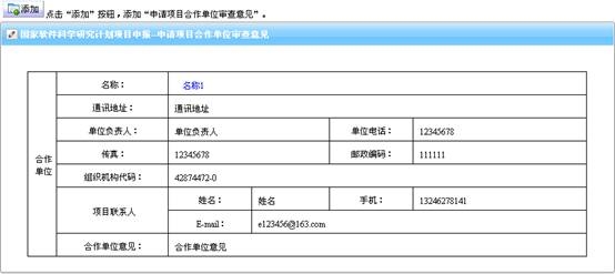 申請項目合作單位審查意見