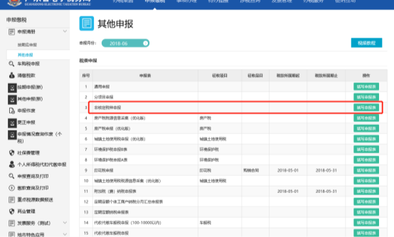 進(jìn)入原非核定稅種申報(bào)表