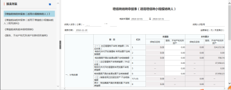 進入到申報表填寫界面