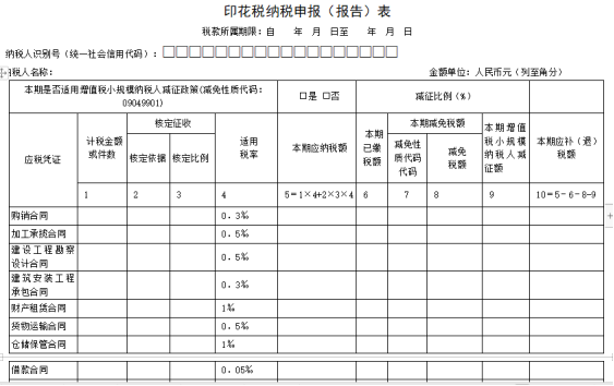 安徽省電子稅務(wù)局印花稅申報(bào)