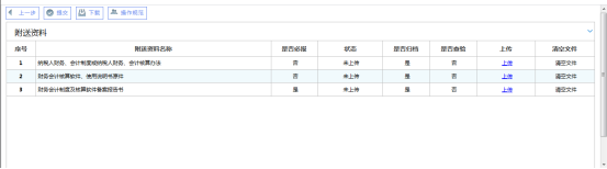 上傳財務(wù)會計制度備案附送資料