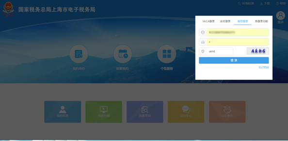登錄上海市電子稅務(wù)局
