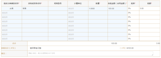 貨物或勞務(wù)名稱