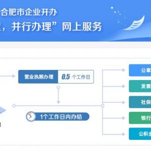 合肥市企業(yè)開辦“一窗受理，并行辦理”網(wǎng)上服務(wù)平臺(tái)公司注冊(cè)操作指南