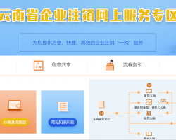 云南省企業(yè)注銷(xiāo)網(wǎng)上辦事大廳入口