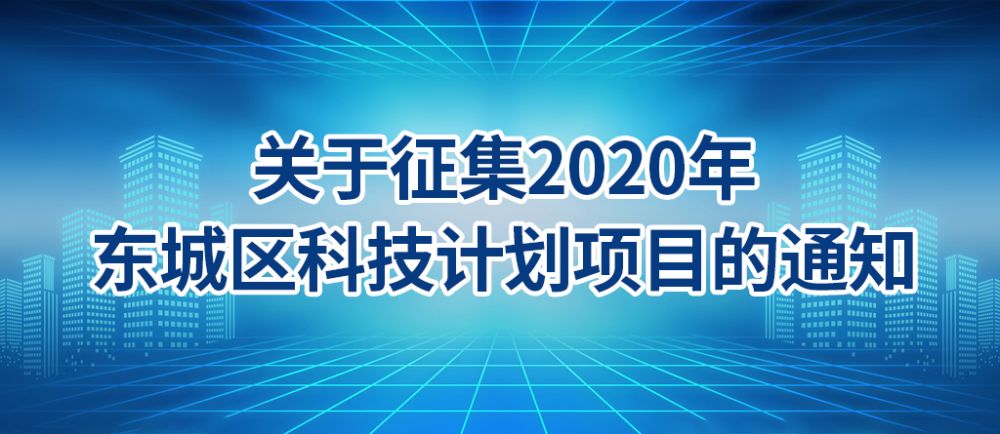 2020年東城區(qū)科技計劃項目申報表