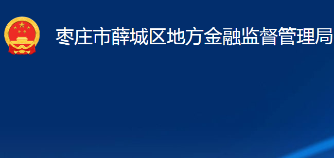 棗莊市薛城區(qū)地方金融監(jiān)督管理局