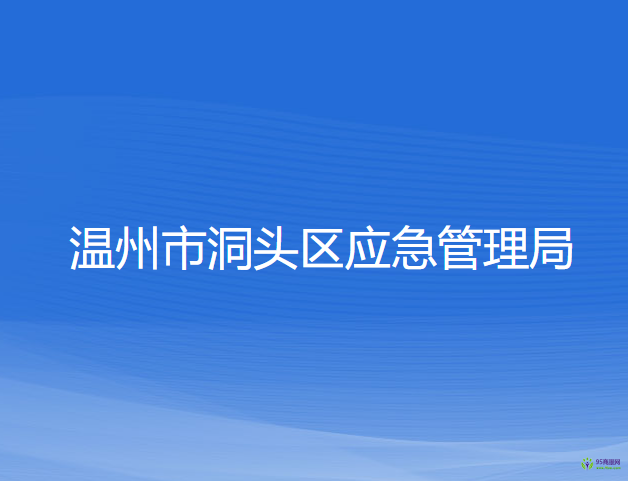 溫州市洞頭區(qū)應急管理局