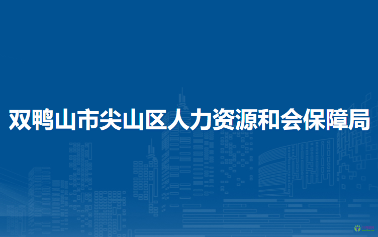 雙鴨山市尖山區(qū)人力資源和會保障局